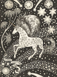 fantasy with a celestial unicorn
